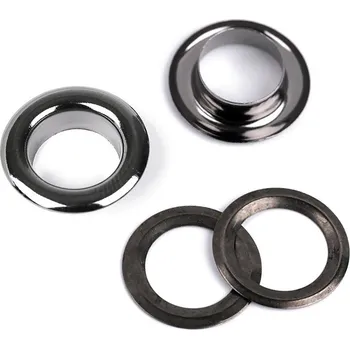 Průchodky s podložkou vnitřní Ø10 mm / vnější Ø16 mm, barva 2 nikl černý