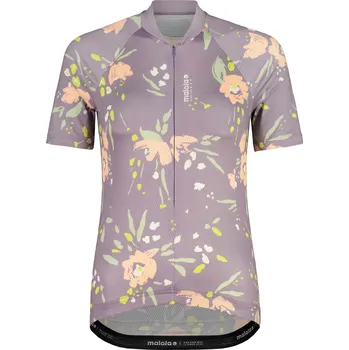 cyklistický dres Dámský dres MALOJA VilsaM. AOP 1/2 smoky purple M