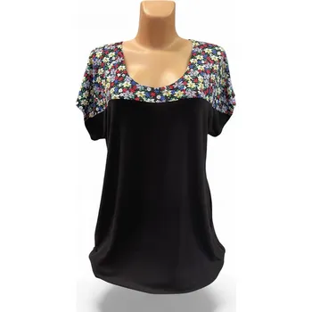 Dámská tunika Top halenka KOLO, Barva Černá, Velikost XXXL 54, Materiál 96% Viskoza 4% Lycra