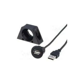 Elektrická zásuvka Prodlužovací kabel USB A zásuvka 0,6m USB 2.0