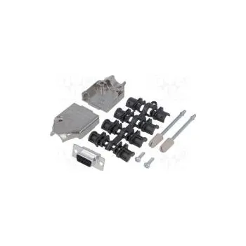 Elektrická zásuvka D-Sub PIN 9 zástrčka zásuvka točené kontakty přímý pájení