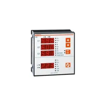 Panelový měřič výkonu LED VAC 30÷480V I AC 0,05÷6A True RMS