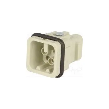 Síťový konektor Konektor hranatý vidlice Han Q PIN 8 velikost 3A krimpovací