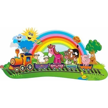 Samolepící dekorace Domácí zvířátka na výletě - M