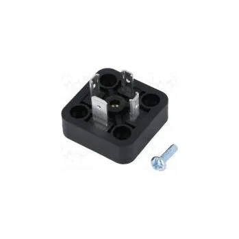 Elektrická zásuvka Konektor pro ventily zásuvka formát A 18mm vidlice PIN 4