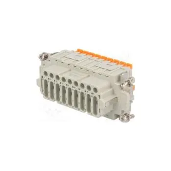 Elektrická zásuvka Konektor hranatý zásuvka CDSH PIN 27 27+PE velikost 77.27