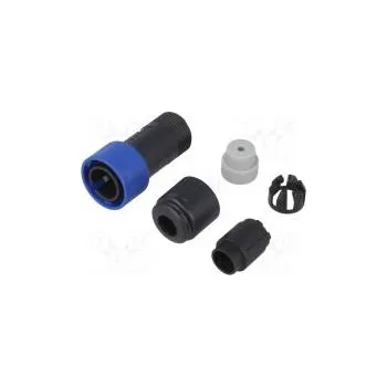 Elektrický konektor Konektor kulatý zástrčka vidlice PIN 6 bez kontaktů na kabel