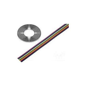 elektrický kabel Vodič plochý kabel licna Cu 10x0,22mm2 PVC 150V 50m