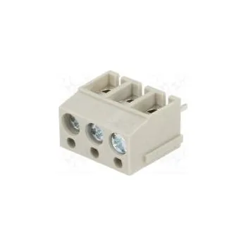 Elektrický konektor Svorkovnice do plošného spoje úhlové 90° 5mm póly 3 na PCB