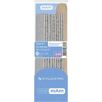 STALEKS 10x pilník na nehty rovný #240 + BÁZE