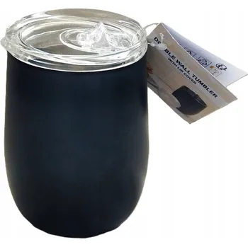 Termohrnek Termohrnek s dvojitou stěnou a kovovým víčkem - černý /India/