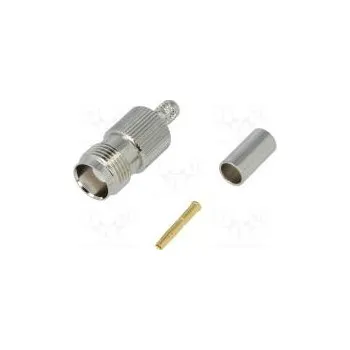 Elektrická zásuvka Zástrčka TNC zásuvka přímý 50Ω krimpovací na kabel zlacený