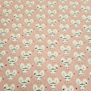 BYTEMA Bavlněná látka MYŠKY šíře 150 cm