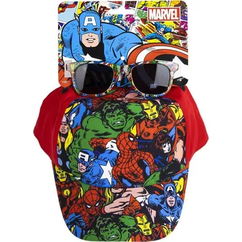 Kšiltovka Dětská kšiltovka se slunečními brýlemi Marvel Comics|Avengers: Ikony hrdinů (obvod 53 cm)