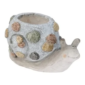 Květináč Květináč hlemýžď C šedý