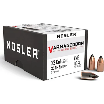 Příslušenství pro sportovní střelbu Střely Nosler Varmageddon .22 cal, dia .224, 35grs