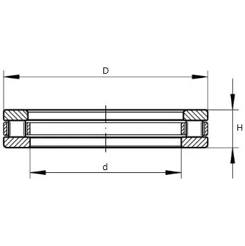 81107 TV INA Axiální válečkové ložisko