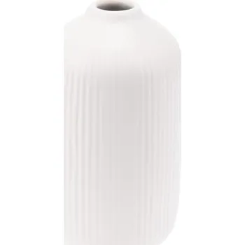 Váza Kameninová váza 10,5x19 cm bílá