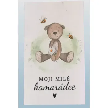 Přání pro nejlepší kamarádku – elegantní dárková kartička