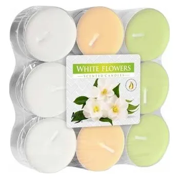 Svíčka Svíčka čajová vonná 18 ks - bílé květy