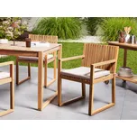 Podsedák na zahradní židli taupe polyester odolný proti UV záření polstr na sezení zahrada Beliani