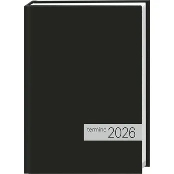 times&more Kalenderbuch schwarz 2026 - Heye