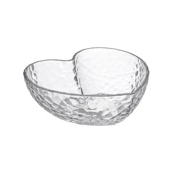 Salátová mísa sklo srdce 11,8x4,7cm