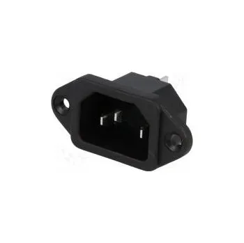 Elektrická zásuvka Konektor napájecí AC zásuvka vidlice 10A 250VAC IEC 60320