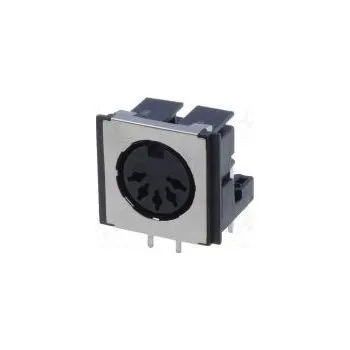 Elektrická zásuvka Zásuvka DIN zásuvka stíněný PIN 5 Uspořádání výv 180° THT