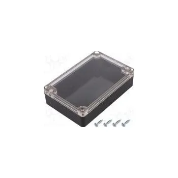 Rozvaděč Kryt univerzální X 90mm Y 135mm Z 35mm ABS černá IP65