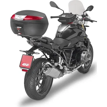 Zavazadlo na motocykl GIVI V40N kufr černý s červenými odrazkami (Monokey), objem 40 ltr