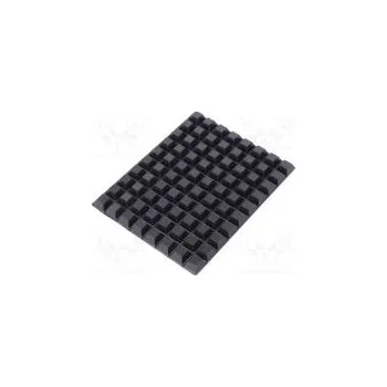 Lepicí páska Samolepící nožička H 5,8mm černá polyuretan Rozm 12,7x12,7mm