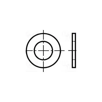 podložka Podložka kulatá M1,6 D=4mm h=0,3mm prešpán BN 1077