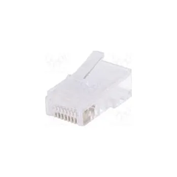 Počítač Zástrčka RJ45 PIN 8 nestíněné zlacený Uspořádání výv 8p4c