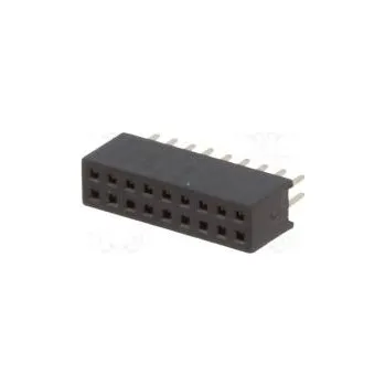 Elektrická zásuvka Zásuvka kolíkové zásuvka PIN 18 přímý 1,27mm THT 2x9 1A 30mΩ