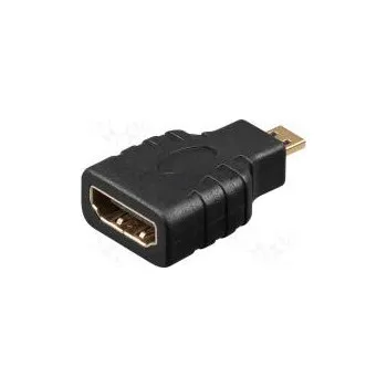Video kabel Adaptér HDMI zásuvka,micro HDMI zástrčka černá