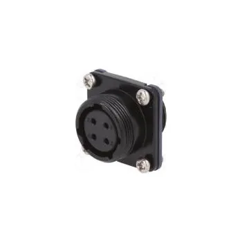 Elektrická zásuvka Zásuvka Konektor M20 zásuvka PIN 4 zlacený 10A IP68 pájení