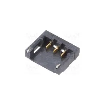 Elektrická zásuvka Zásuvka kabel-pl.spoj vidlice 1,2mm PIN 3 SMT na PCB svislý