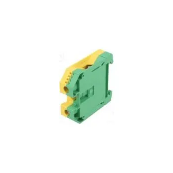 Svorka na lištu 35mm2 póly 1 svorky 2 žluto-zelená Šíř 16mm