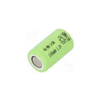Článková baterie Akum Ni-MH 1/2A 1,2V 1100mAh Ø16,3x27,4mm