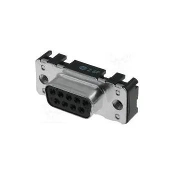 Elektrická zásuvka D-Sub PIN 9 zásuvka zásuvka západka PCB přímý THT M3