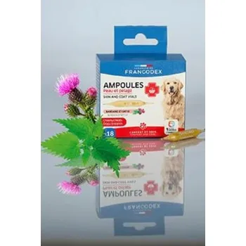 Francodex Skin and Coat ampulky pes, štěně 18x1ml + CashBack 23 Kč