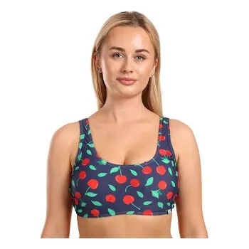 Dámské plavky Veselá dámská sportovní plavková podprsenka Dedoles Sladké třešně (D-F-SCL-S-BLT-C-1586) XS