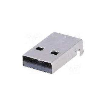 Elektrická zásuvka Zástrčka USB A SMT úhlové 90° 1,5A Kontakty fosforový bronz