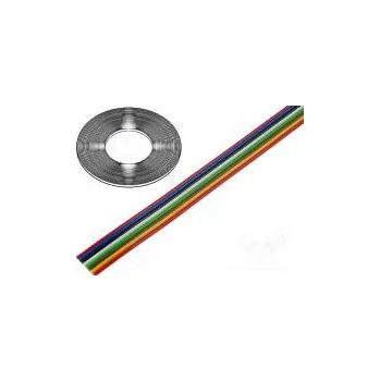 elektrický kabel Vodič plochý kabel licna Cu 8x0,22mm2 PVC 300V 50m
