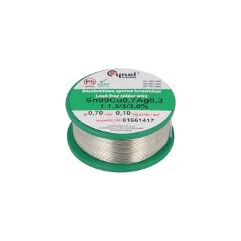 Páječka Pájecí drát Sn99Ag0,3Cu0,7 700um 100g bezolovnaté 216÷227°C