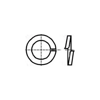 podložka Podložka pérová M6 D=11,8mm h=1,6mm pružná ocel Povlak zinek