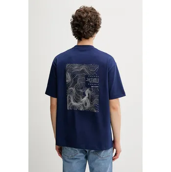 Bavlněné tričko Marc O'Polo 526206451158 námořnická modř 59X, vel. L