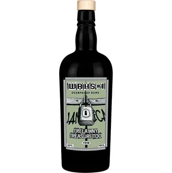 Rum Warehouse #1 Overproof White Rum Trelawny Treasure Too VRW zelený 63,0% 0,7 l (holá láhev)