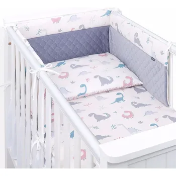 Mantinel s povlečením VP/Premium Dino Šedá - 60/100x135 cm